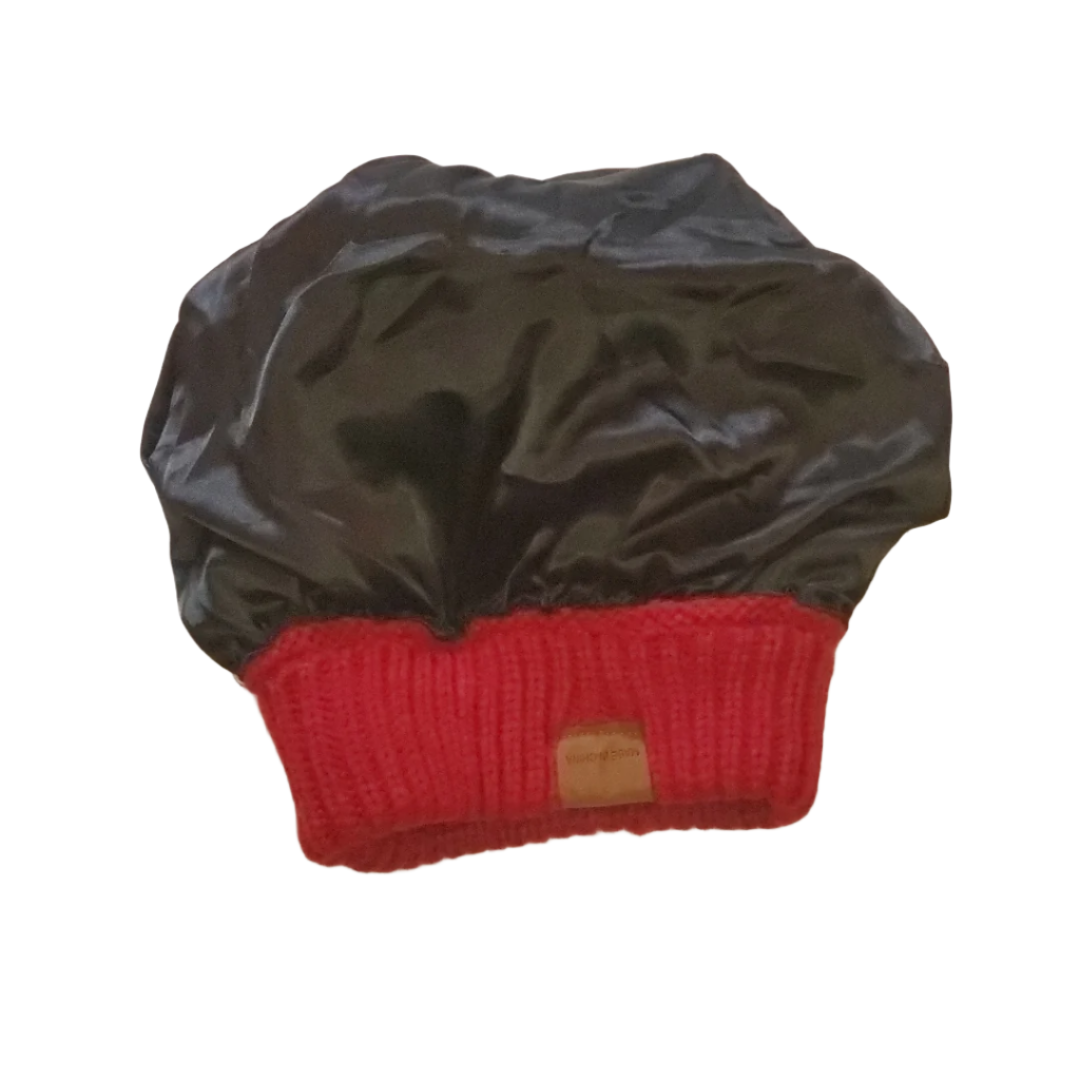 Satin Lined Beanie Cap w/ Pom Pom